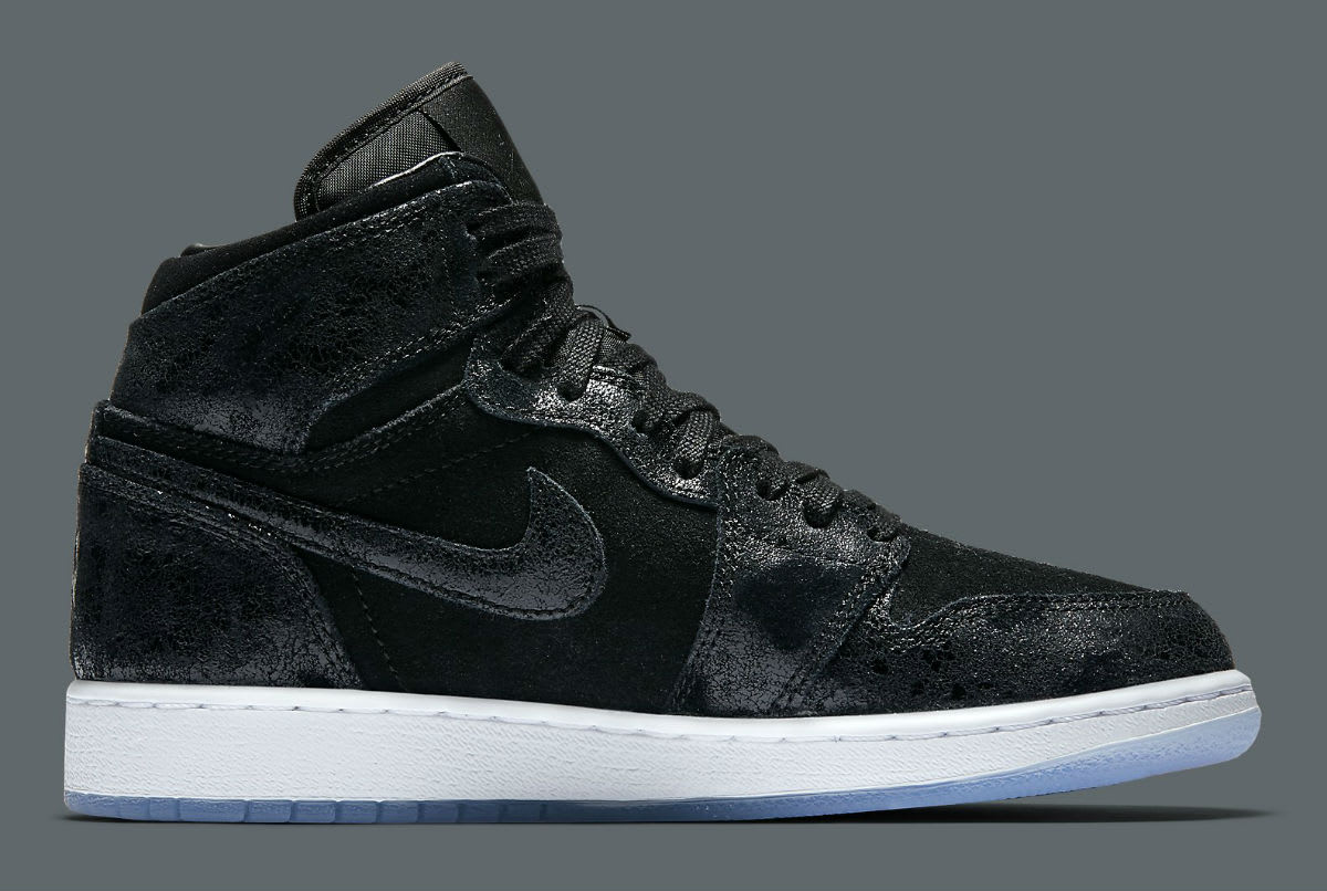 air jordan 1 suede black