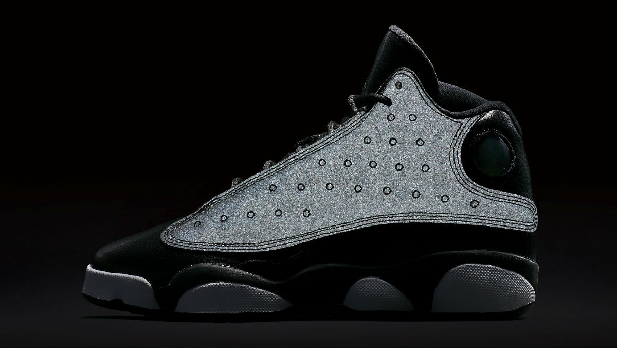 black white pink jordan 13