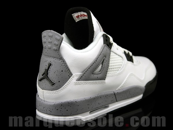 Air Jordan Retro 4 GS - White/Cement 