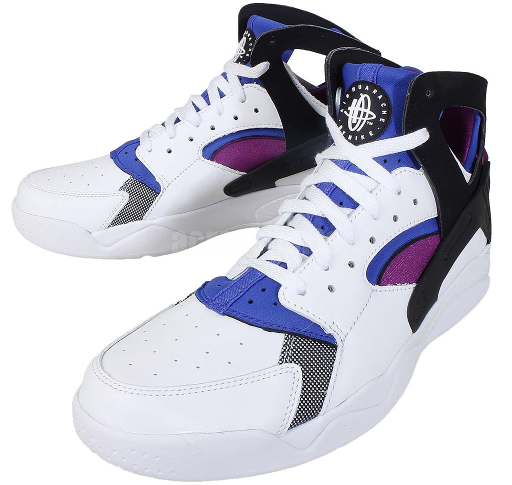 Nike Air Flight Huarache White/Black-Lyon Blue-Bold Berry 686203100 (8)