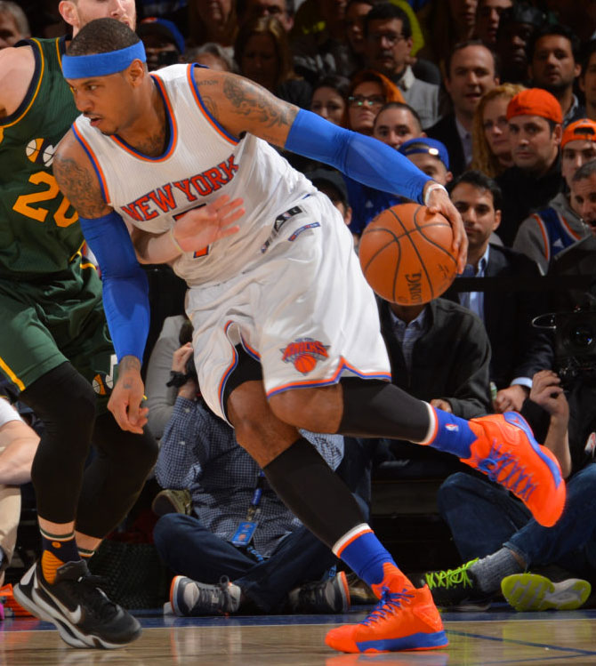 Very 'Knicks' Jordan Melo M12 PE 