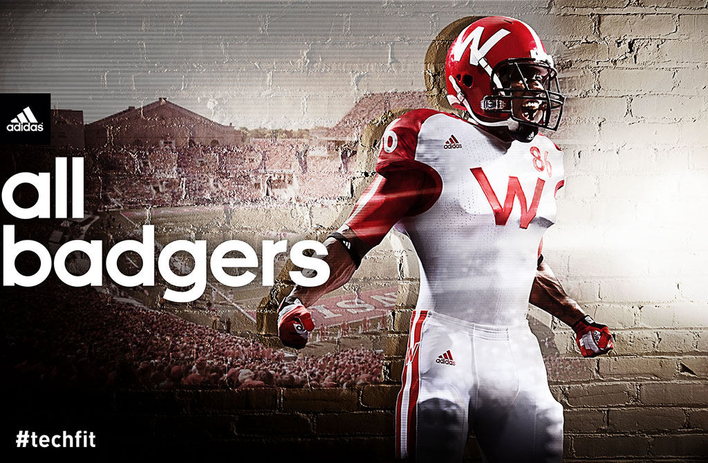 adidas & Wisconsin Unveil "Unrivaled Game" TECHFIT Football Uniforms