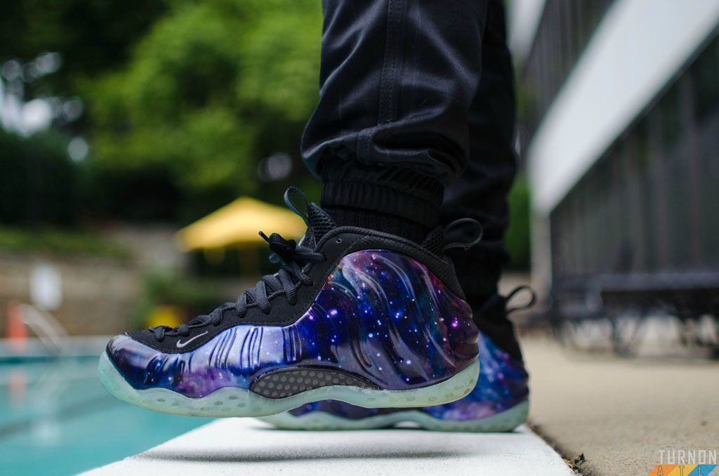 turnon in the Galaxy Nike Air Foamposite One