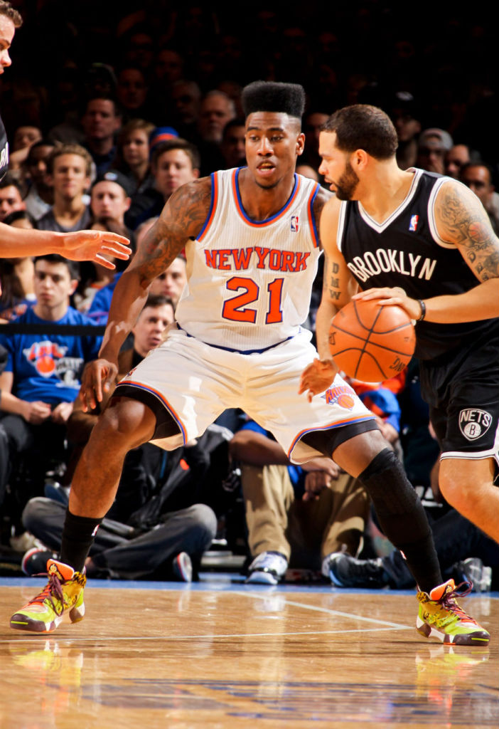 Iman Shumpert wearing adidas Originals JS Streetball