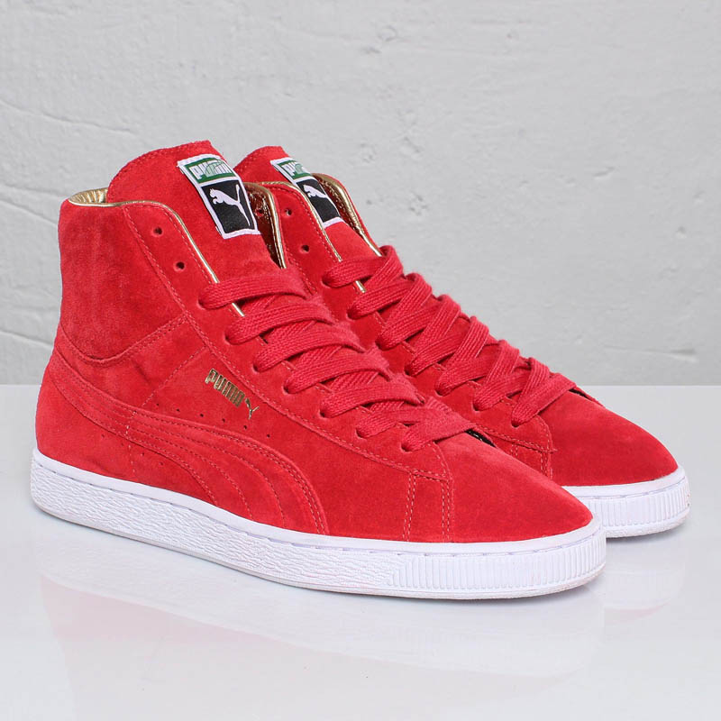 PUMA "The List" Suede Mid & Basket - Gold Classic Pack