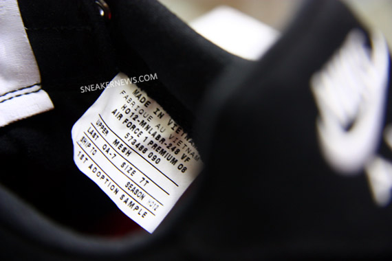 air force 1 size tag