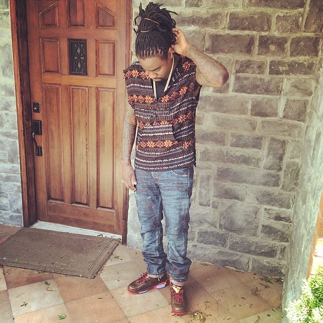 Wale wearing Air Jordan VI 6 Cigar