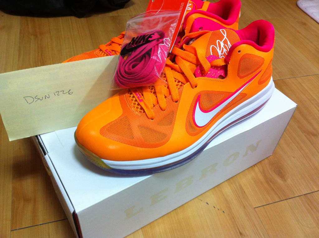 Nike LeBron 9 IX Low Floridians Vivid Orange Cherry 510811-800 (3)