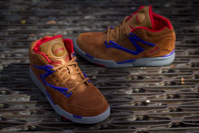 Reebok Pump Omni Lite - Brown/Red/Purple Sole