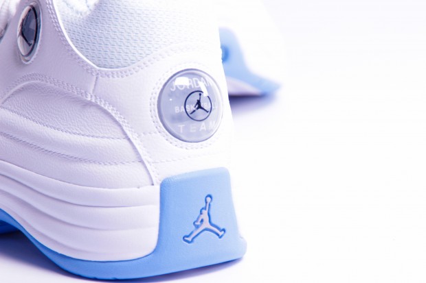 Blue and clearance white team jordans