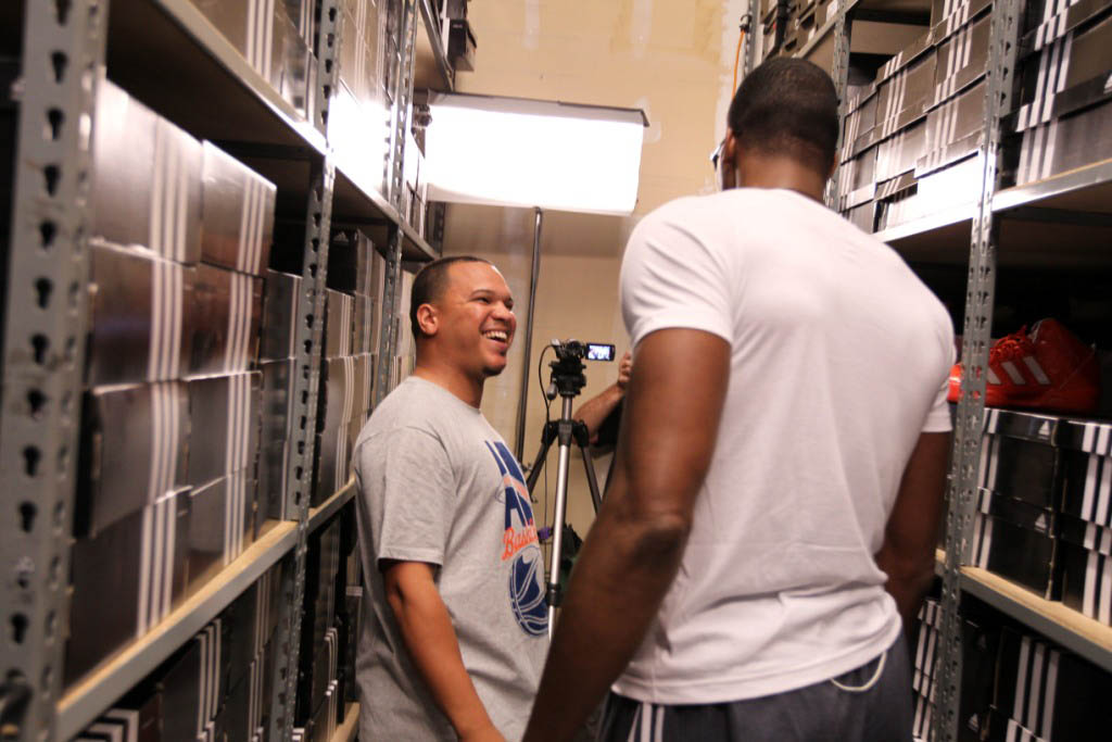 Dwight Howard & adidas Basketball Surprise ZayaX0712 at adidas Store Orlando for All-Star Weekend (2)