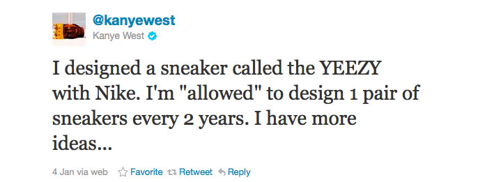 Kanye West's Twitter Rant Includes Terms of Nike Partnership (2)