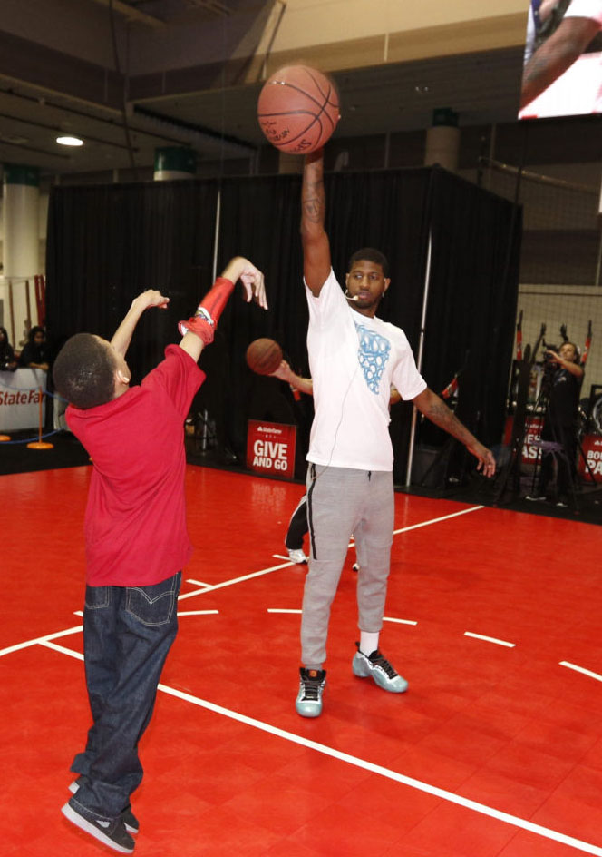 Paul George wearing Nike Air Flightposite Exposed Year of the Horse