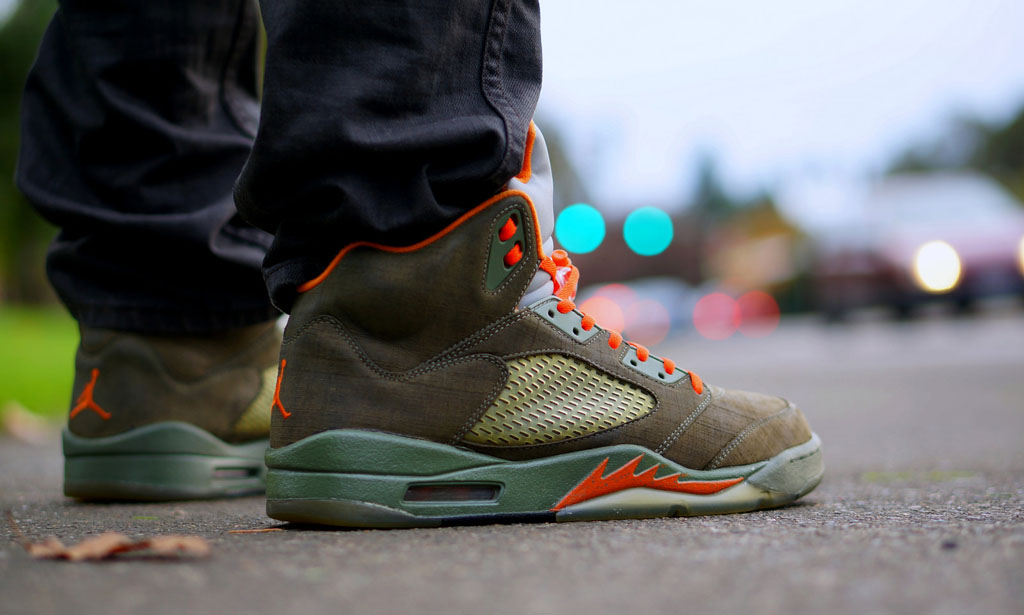 DRUMattX in the 'Olive' Air Jordan 5 Retro