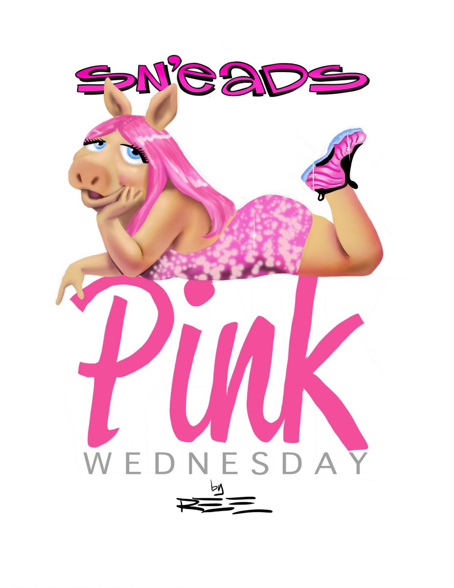 Pink Wednesday Sneaker Art by REE