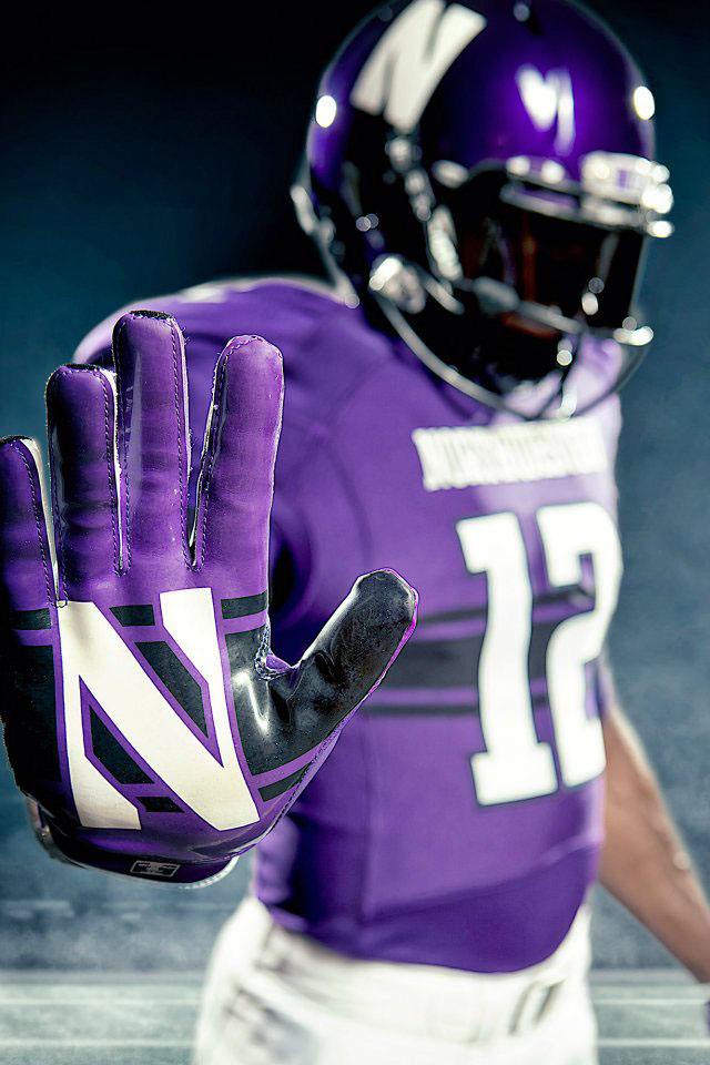 Under Armour Northwestern Football Uniforms Home (2)