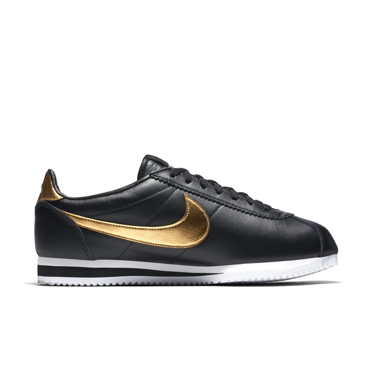 nike cortez black and gold price