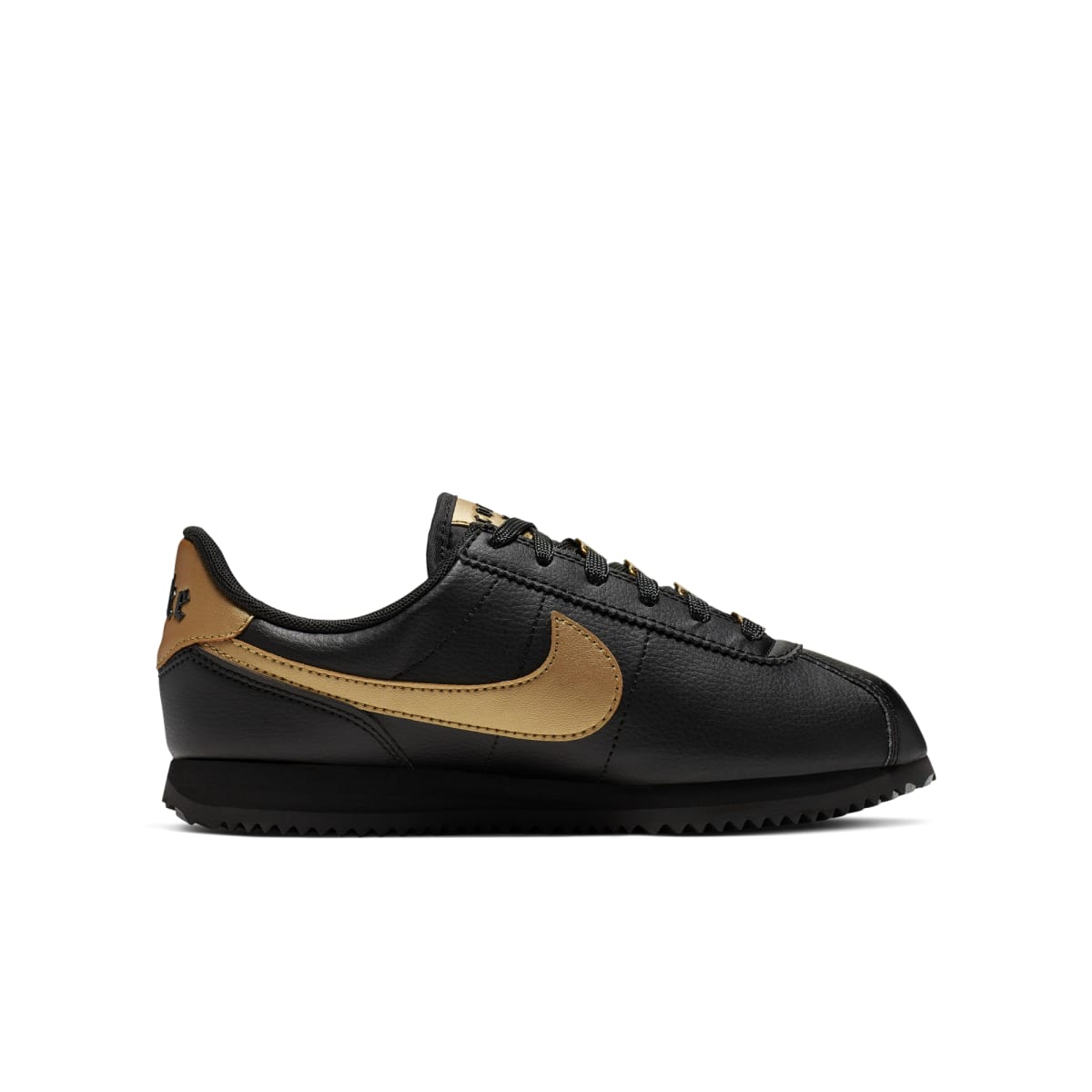 nike cortez gold metallic