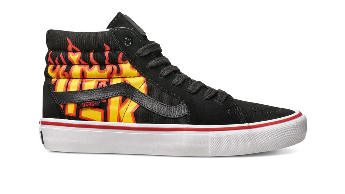 Thrasher x Vans Sk8-Hi (Flames) | Vans | Release Dates, Sneaker ...