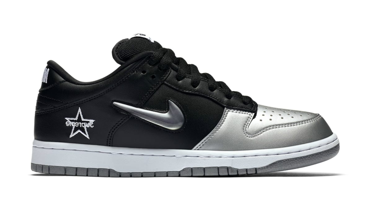 black nike with silver swoosh