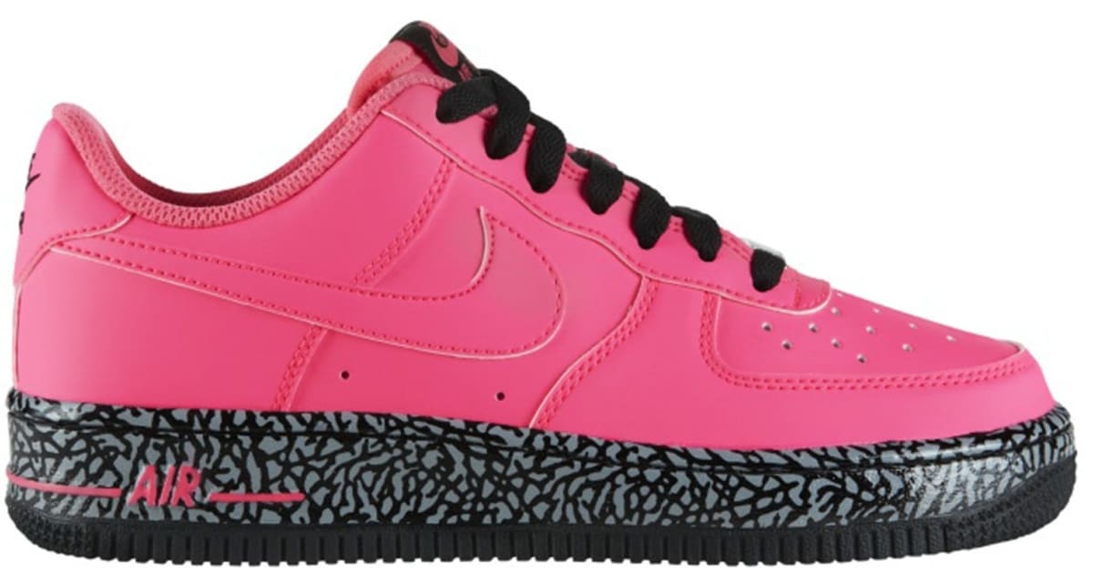 black air forces with pink