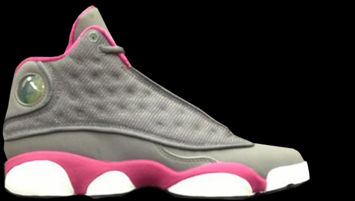 pink and gray jordan 13