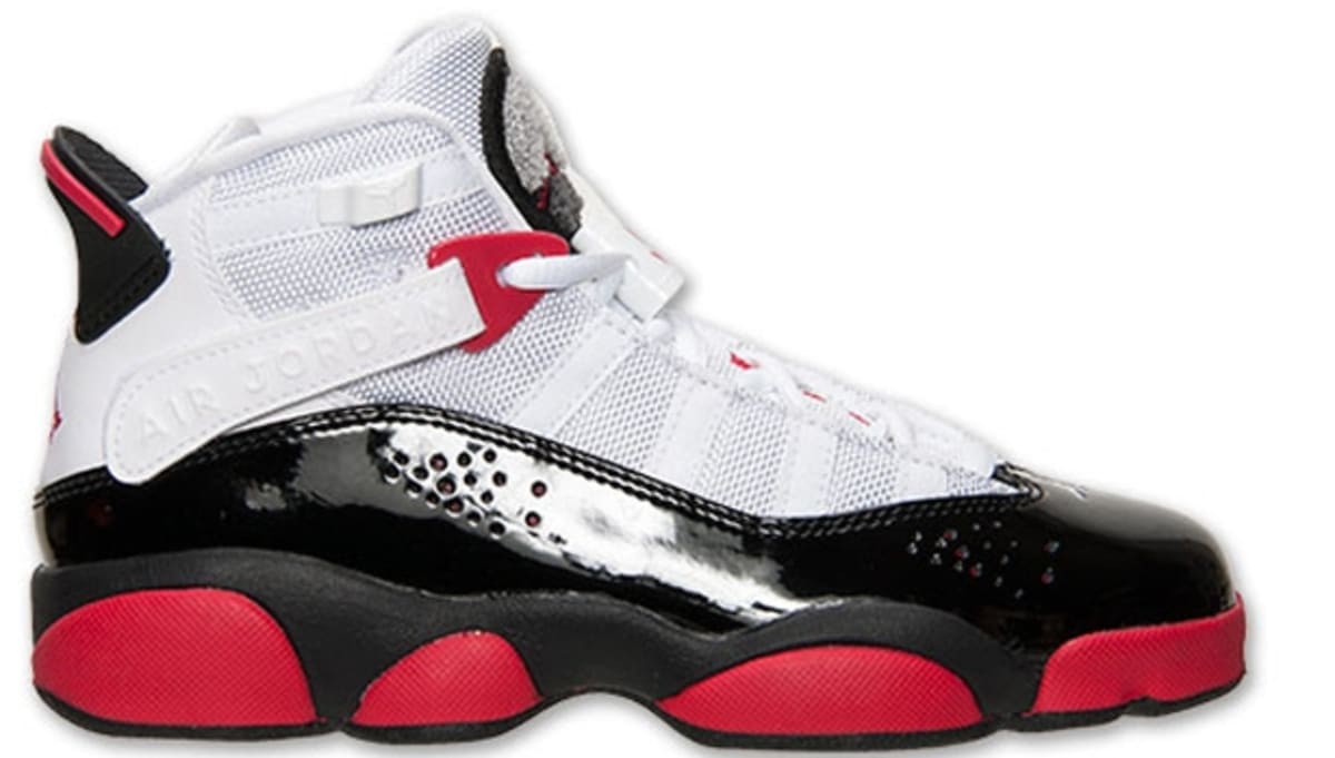 Jordan 6 Rings Girls White/Legion Red-Black-Wolf Grey | Jordan