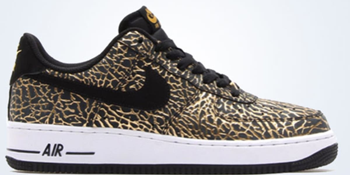 black and gold air force ones