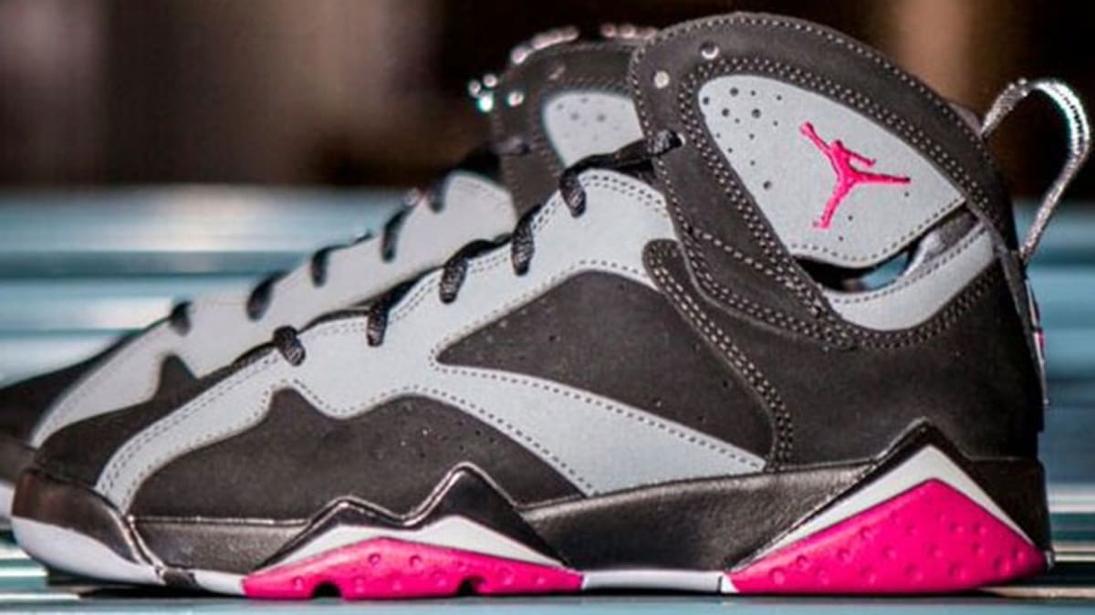 women's air jordan 7 retro black patent leather