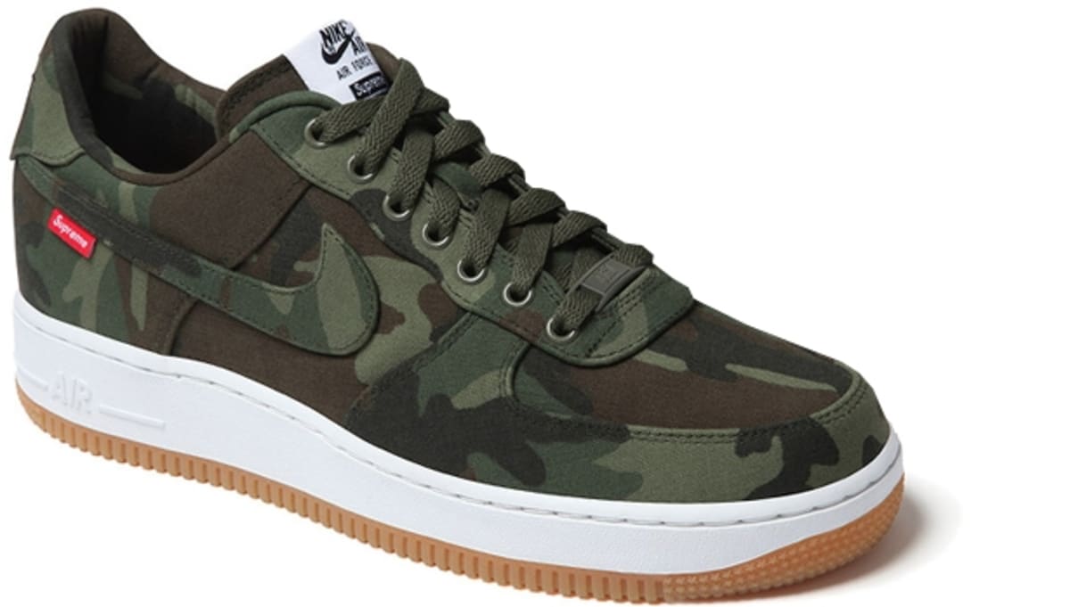 Tacón canal sobre Nike Air Force 1 Low Supreme Army/Army | Nike | Release Dates, Sneaker  Calendar, Prices & Collaborations