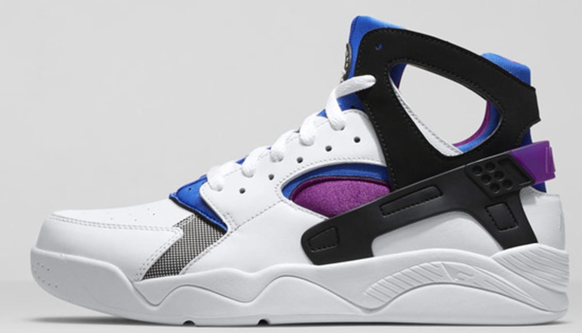 high top huaraches black and blue