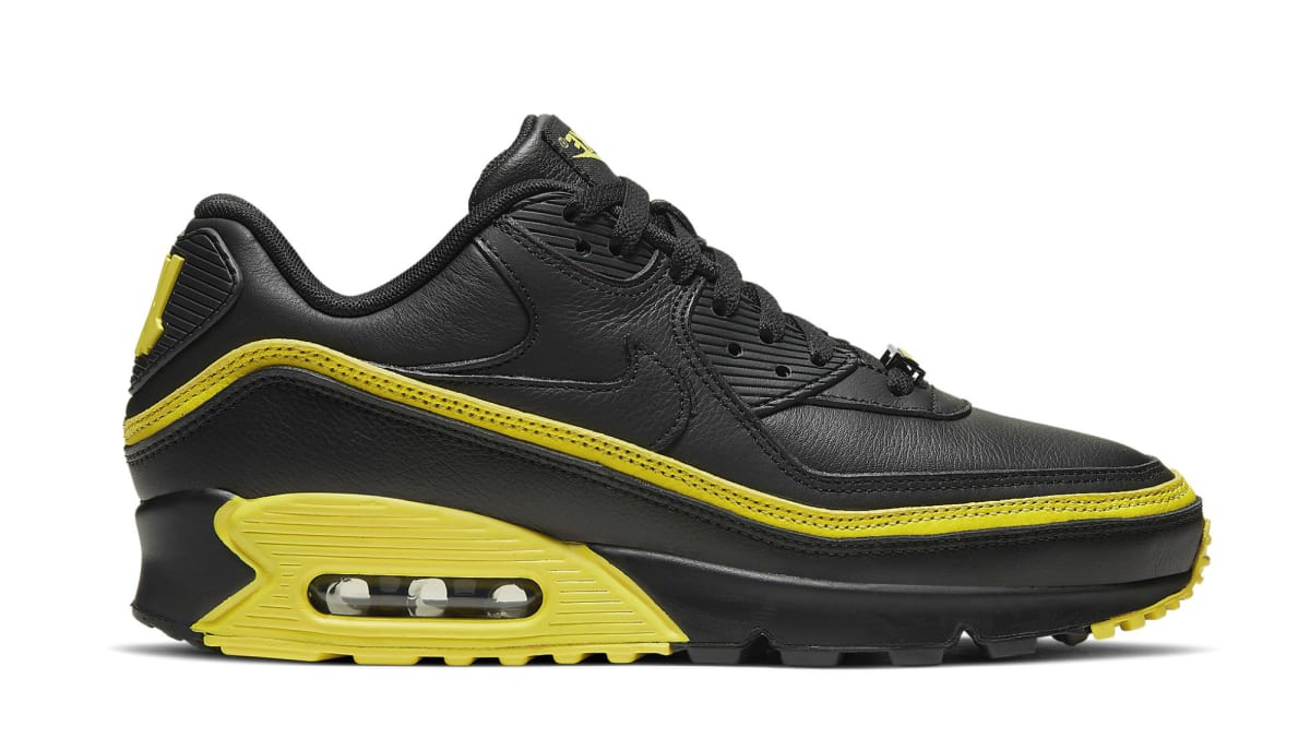 nike air max 90 undefeated black optic yellow