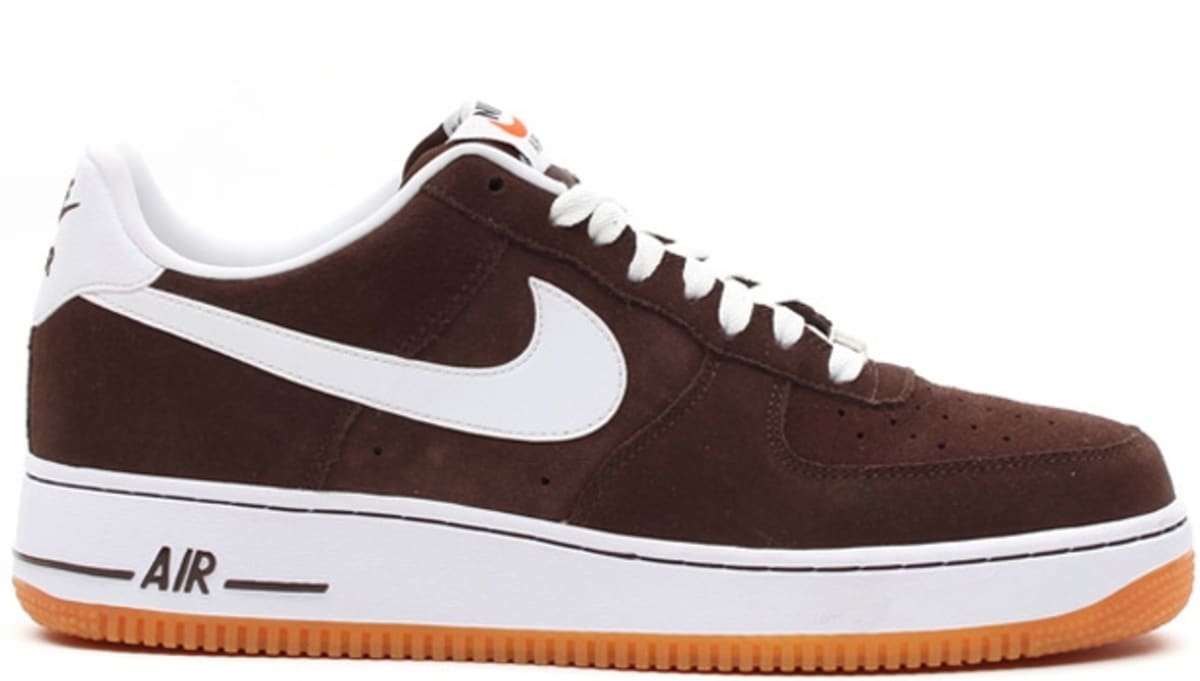 black and brown air force ones