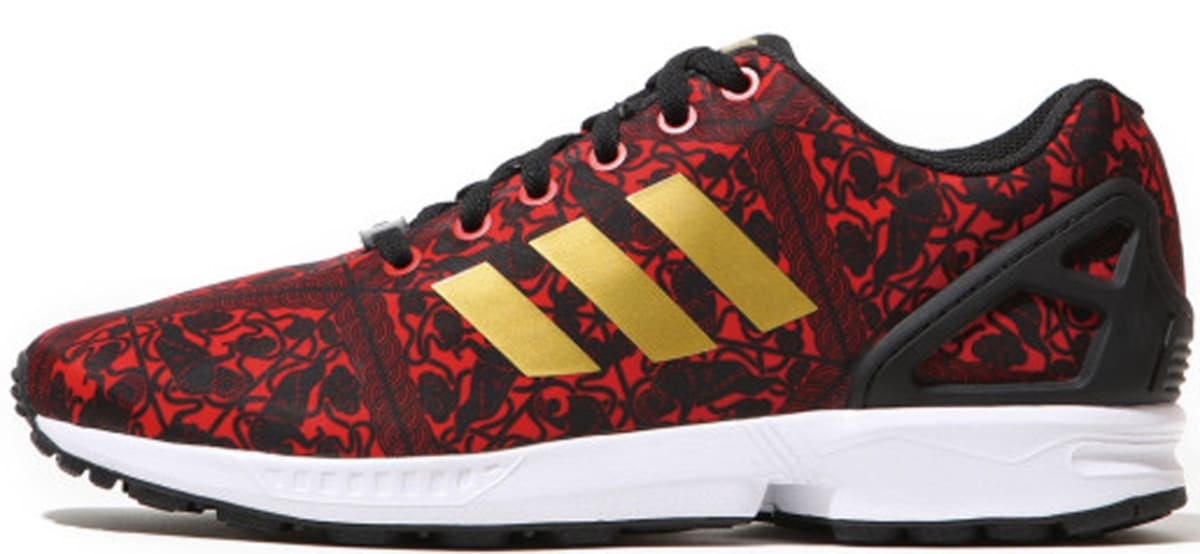 adidas zx flux red gold