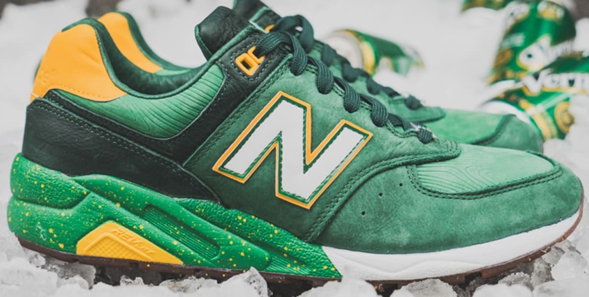 new balance yellow and green