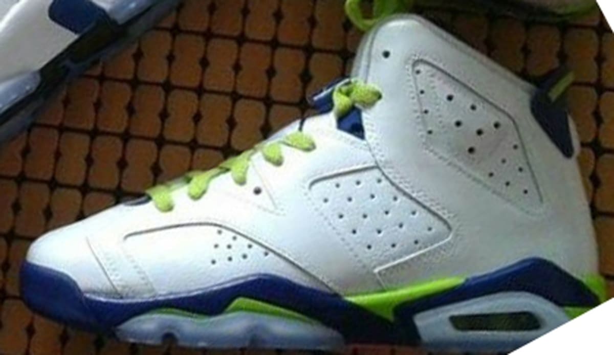 blue pink green jordan retro 6