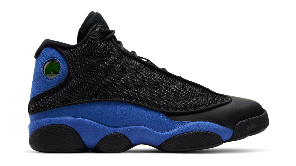 jordan 13 black hyper royal black white