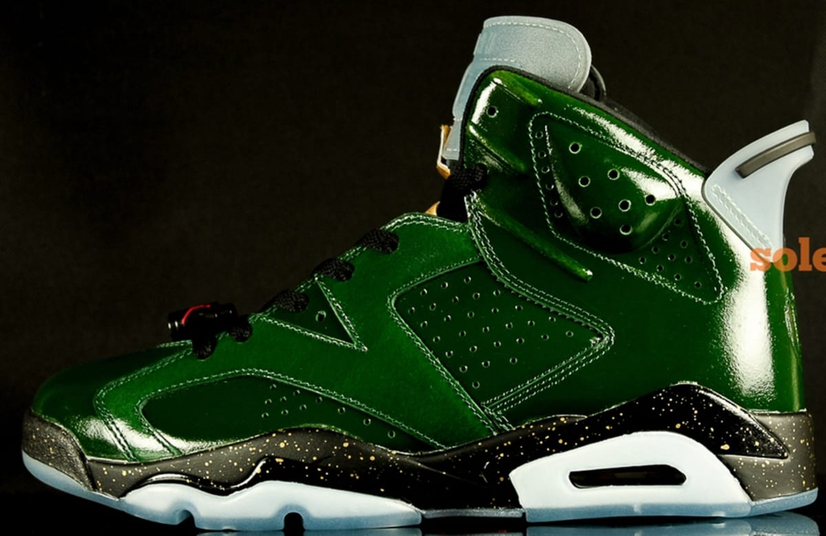 black and green jordan 6