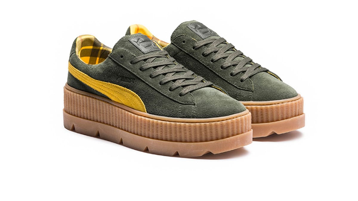 kwaliteit Mens Middeleeuws Fenty Puma by Rihanna Cleated Creeper "Green" | Puma | Release Dates,  Sneaker Calendar, Prices & Collaborations