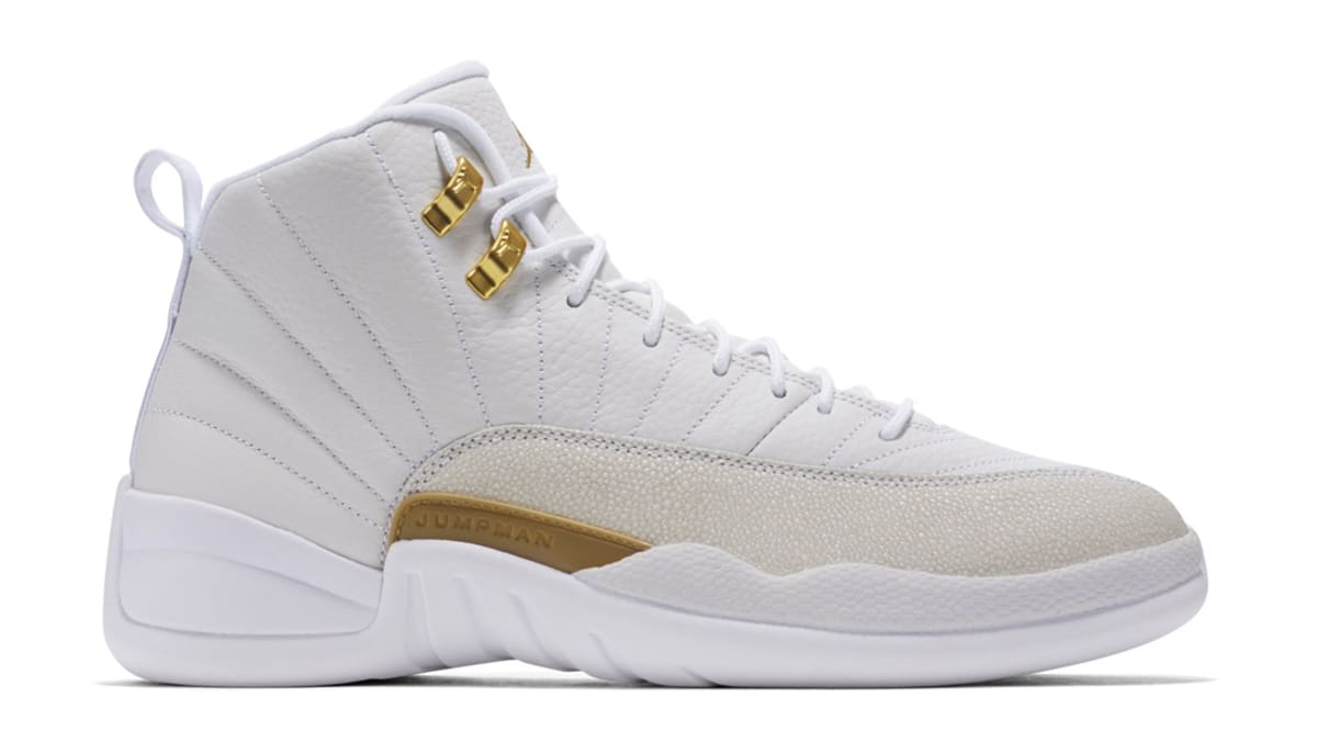 all white 12s with gold