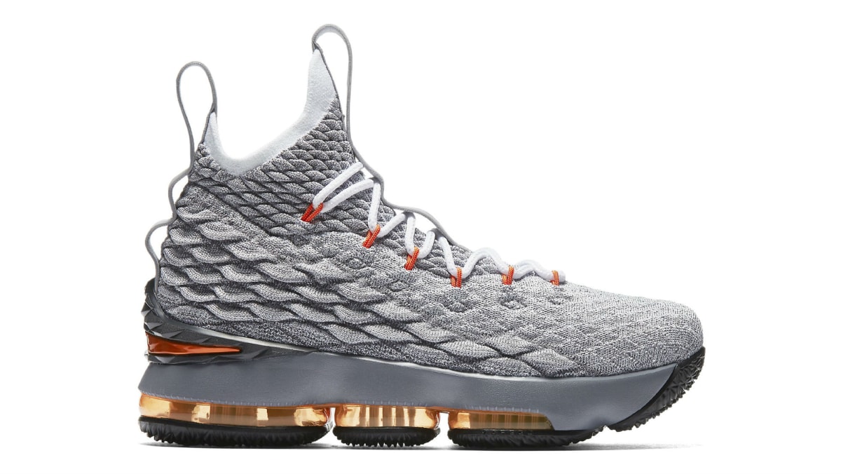 lebron orange and grey