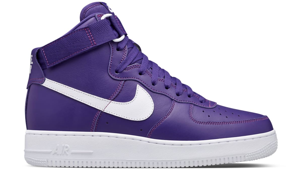 nike air force 1 white and purple