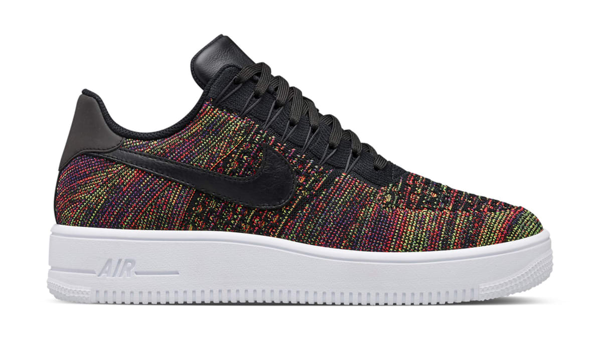 nike air force 1 flyknit multicolor black