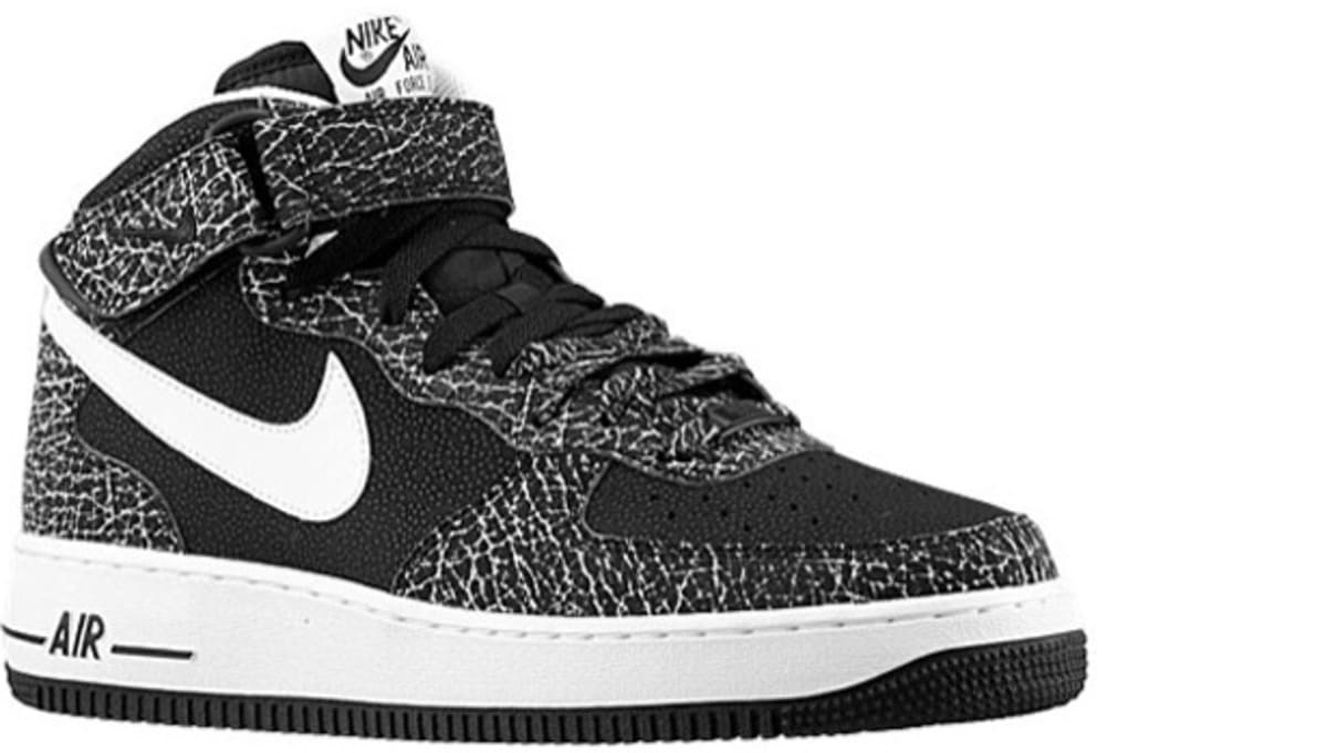 air force black and white mid