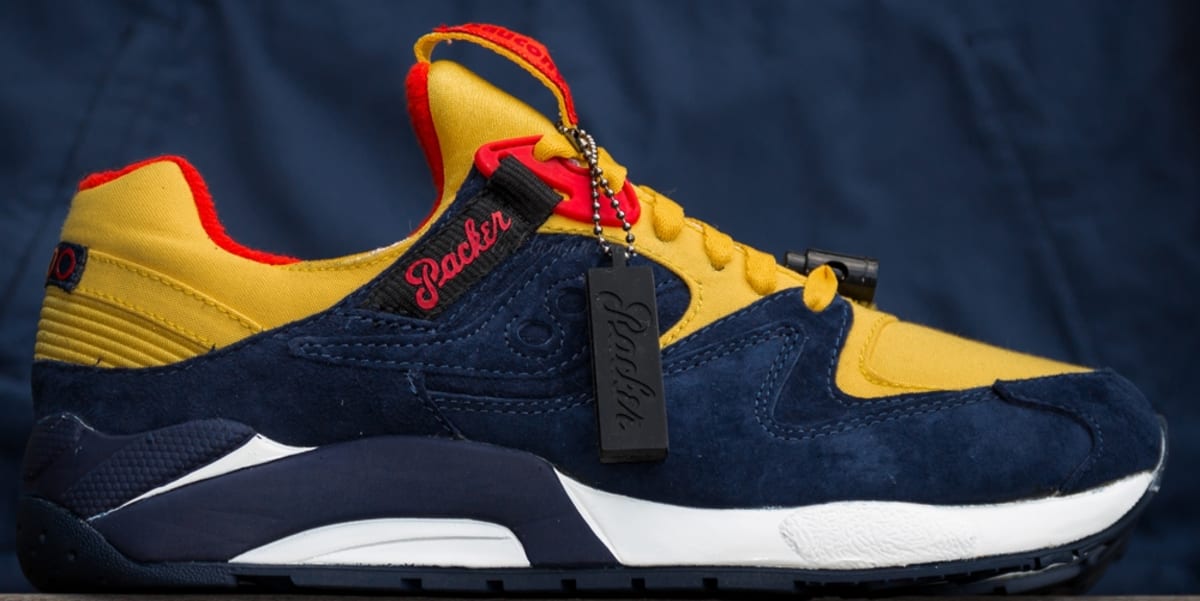 Saucony Grid 9000 Navy/Yellow-Red 