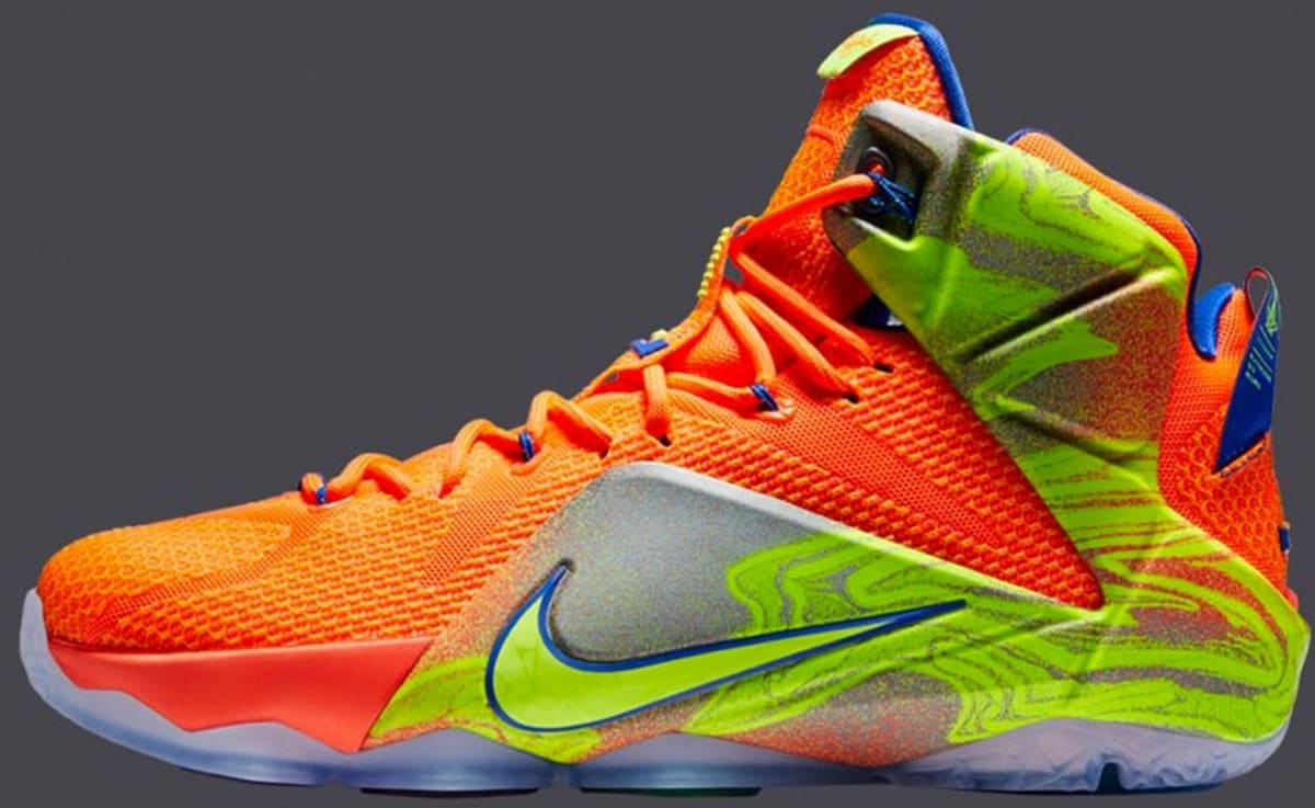 lebron 12 orange volt