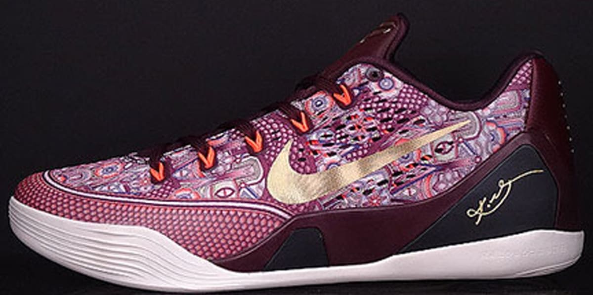 gold and red kobes