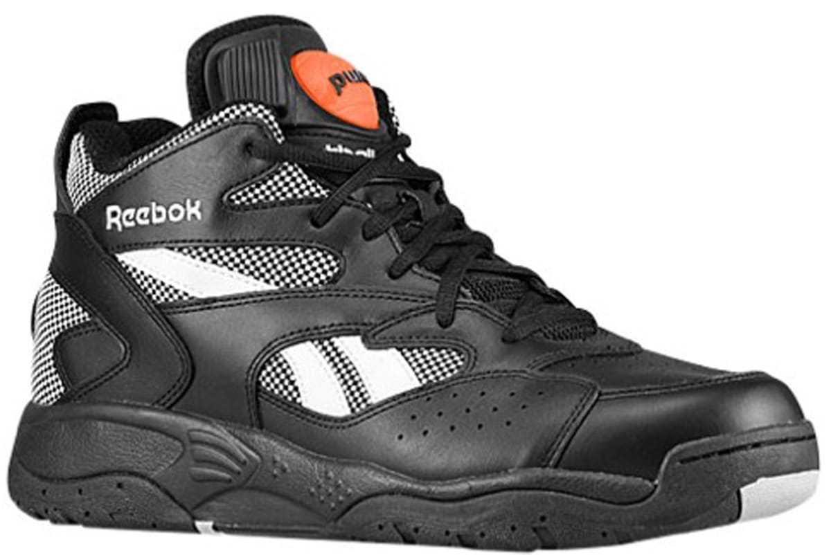 reebok pumps black and orange