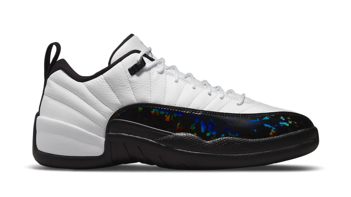 jordan 12 black and white low