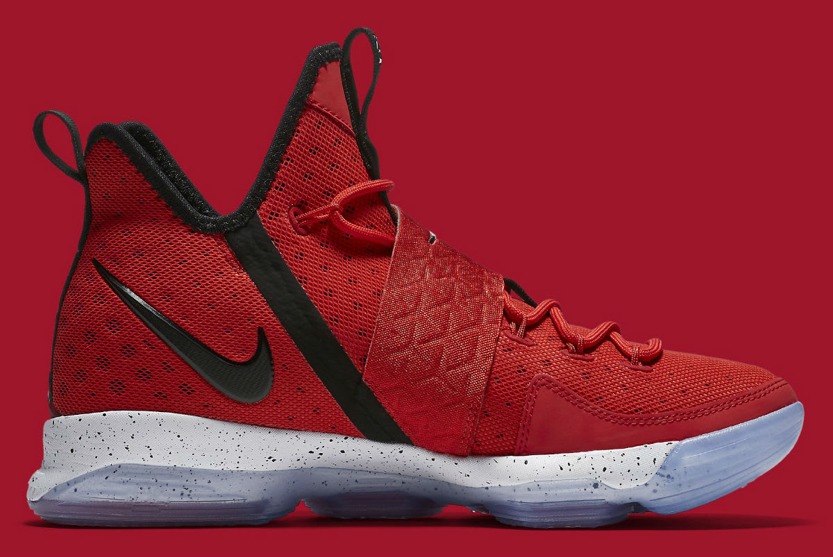 Nike LeBron 14 University Red Release Date Medial 921084-600